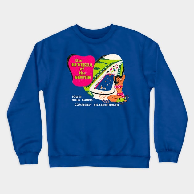 The Riviera of the South Crewneck Sweatshirt by MindsparkCreative